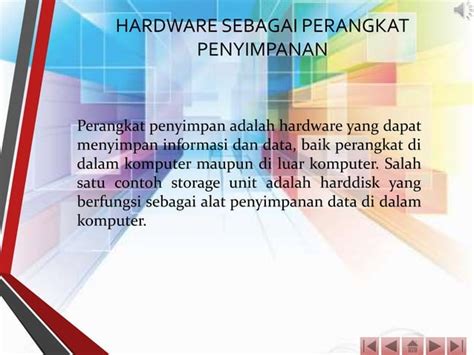 Hardware Sebagai Alat Input Proses Penyimpanan Dan Output Data Ppt