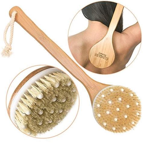 Conquer Beauty Dry Brushing Body Brush With Massage Nodes Bamboo