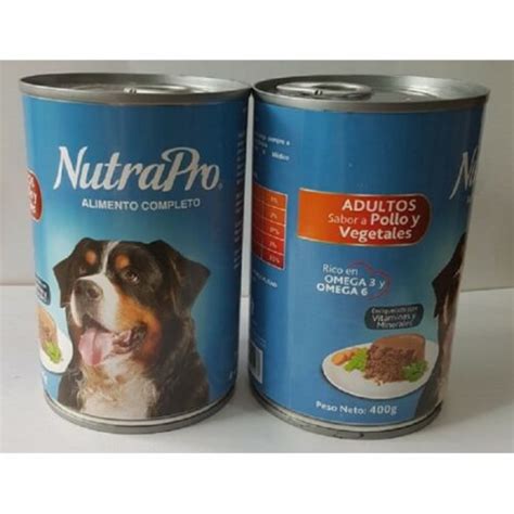 Alimento H Medo Para Perros Nutrapro Lata Adulto Pollo Y Vegetales