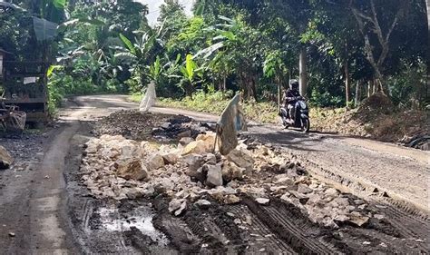 Takut Rusak Lagi Perbaikan Jalan Lingkar Timur Balangan Hanya Tambal