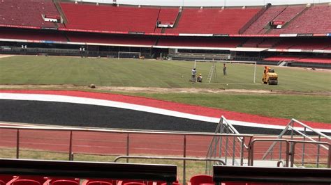 Veja Como Est O Gramado Do Morumbi Arquibancada Tricolor