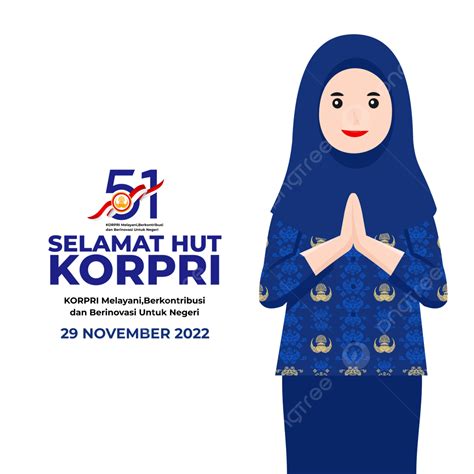 Gambar Ucapan Selamat Hari Jadi Ke 51 Korps Tahun 2022 Dengan Kartun