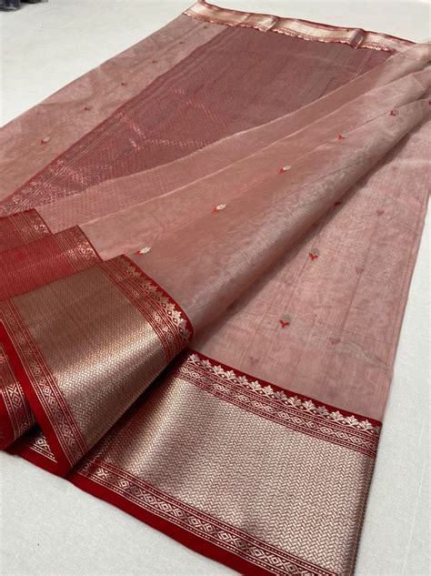 Buy Eunry Color Organza Chanderi Katan Silk Saree SAF 504 Online In