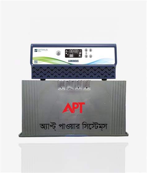 Luminous Optimus Inverter Eastern Ah Tubular Battery Apt