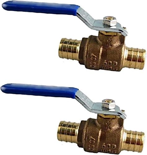 Amazon EZ Fluid 2 Pack 3 4 Pex Brass Ball Valve Full Port Water