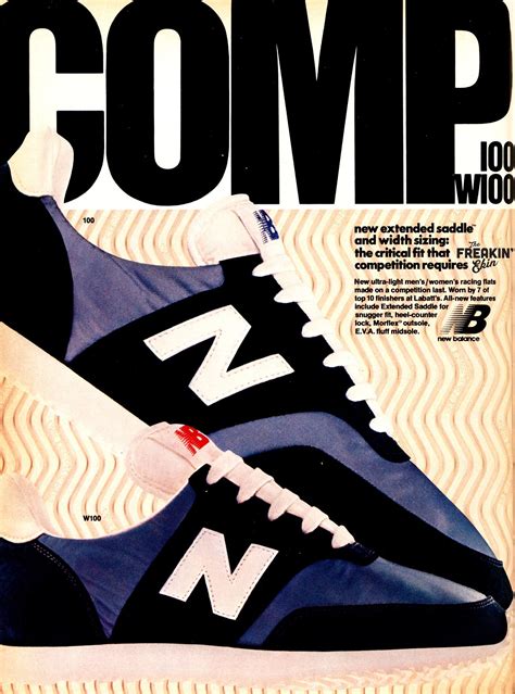 New Balance 100 And W100 1979 Vintage Sneaker Ad The Freakin Ekin