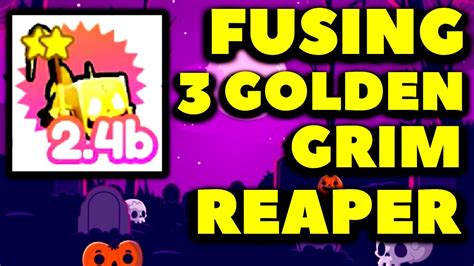 Fusing 3 Golden Grim Reaper Pet Simulator X Halloween Event YouTube