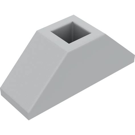 Lego Medium Stone Gray Slope X Inverted Double