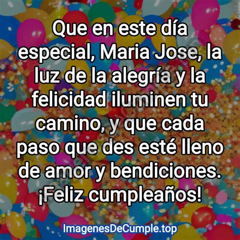 Feliz cumpleaños Maria Jose