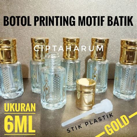 Jual Botol Oles Parfum 6 Ml Botol Tola Printed Stik Plastik Printing