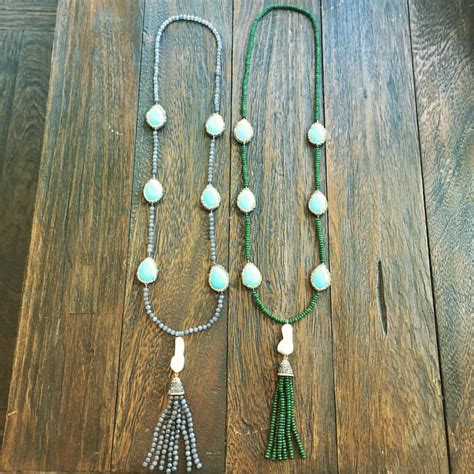 Statement Labradorite Turquoise Baroque Pearl Tassel N Flickr