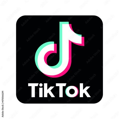 Tiktok Tik Tok Musically Logo Icon Social Media Icons Set Logo Vector