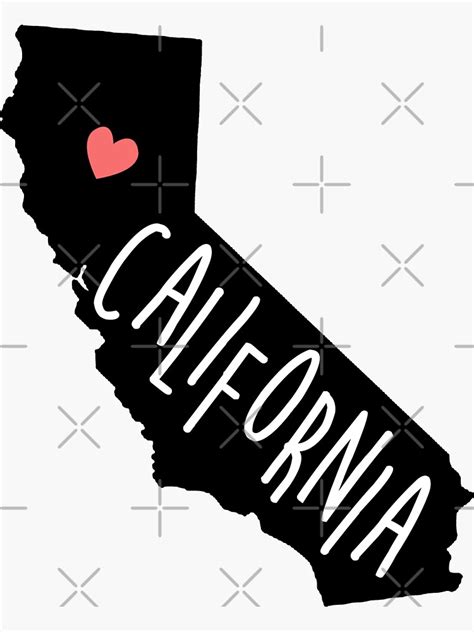 California Sticker By Mynameisliana Redbubble