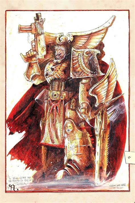 Rogal Dorn - Art by John Blanche - 40K Gallery