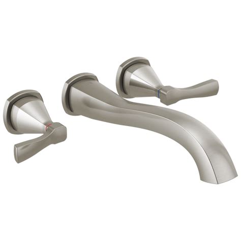 Wall Mounted Tub Filler Recertified In Stainless T5776 Sswl R Delta Faucet