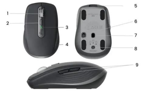 Mouse Logitech Mx Anywhere 3 Manual And Setup Instructions