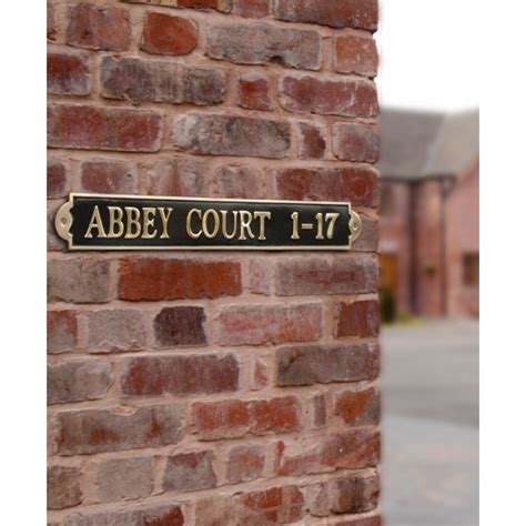 Modern And Traditional Brass House Name Signs Hand Cast Black Country