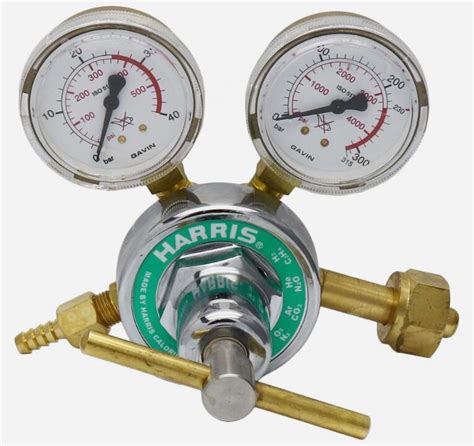 Argon Ar Nitrogen N2 Cylinder Gas Regulators With Pressure Gauges