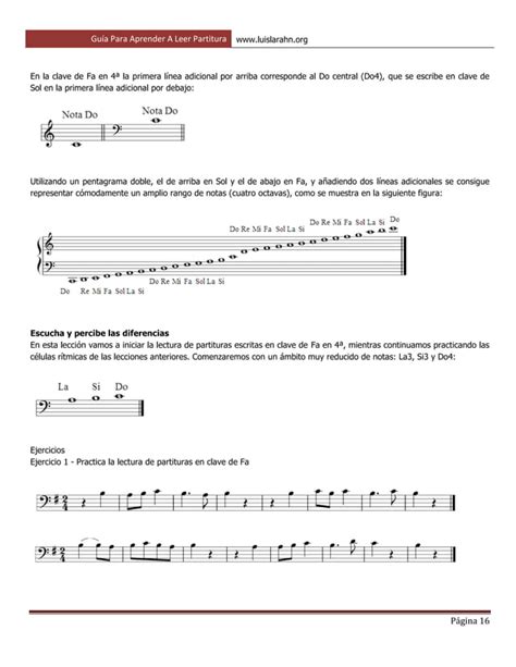 Guia Para Aprender A Leer Partitura Pdf