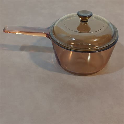 Corningware Kitchen Vision Corning Usa L Pot With Lid Amber