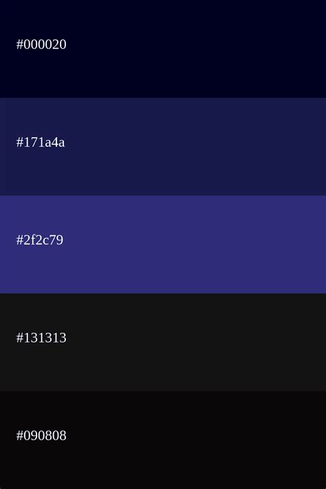 Paleta De Color Azul Marinho Códigos E Combinações