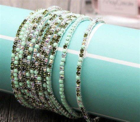 Armbanden Set Strass Licht Groen Jewelry Bracelets Bangles