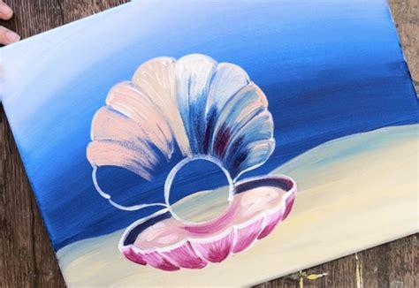 Seashell Pearl - Acrylic Painting Tutorial - Tracie Kiernan - Step By Step Painting