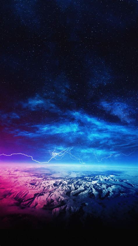 Thunderstorm Over Mountains - IPhone Wallpapers : iPhone Wallpapers