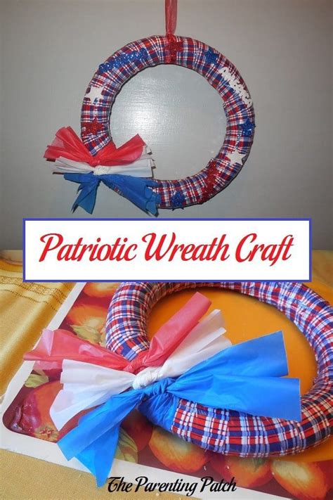 Patriotic Wreath Craft Parenting Patch