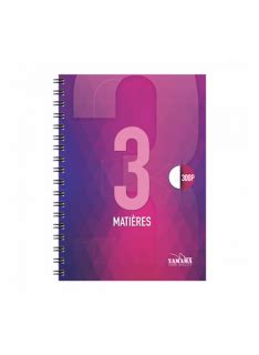 CAHIER INTÉGRAL 3 MATIÈRES 300P PETIT MODELE 80G YAMAMA