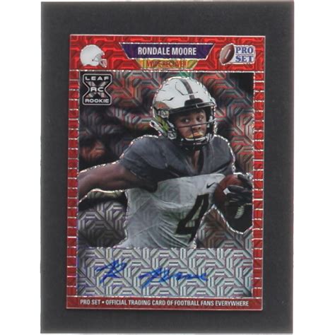 Rondale Moore Leaf Pro Set Metal Autographs Mojo Red Parm Rc