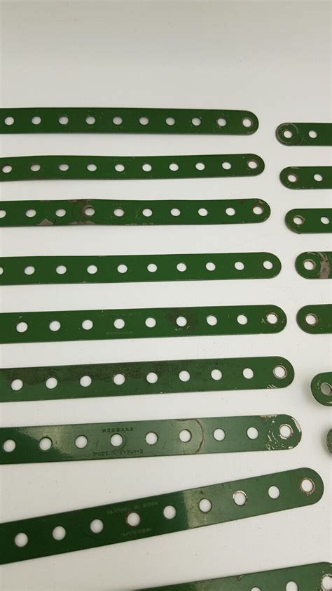 Vintage Meccano Green Perforated Strip No 1a 2 Large Lot Ebay