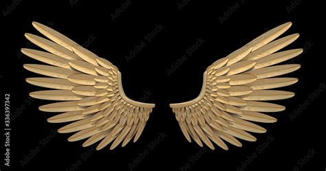 Gold Angel Wing Stock Photo Adobe Stock