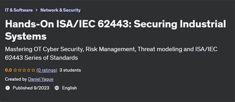 HandsOn ISA IEC 62443 Securing Industrial Systems SoftDDL