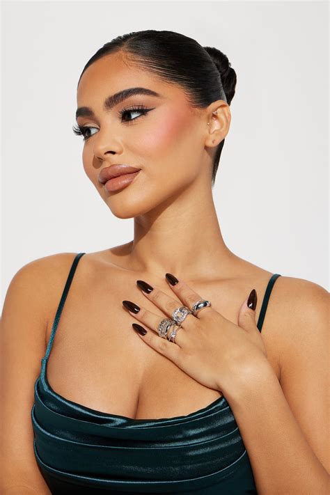 Excuse Me 5 Piece Ring Set Silver Fashion Nova Jewelry Fashion Nova