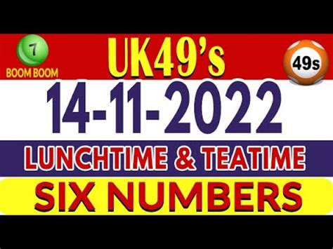 Uk S Lunchtime Teatime Lotto Prediction Uk S Today