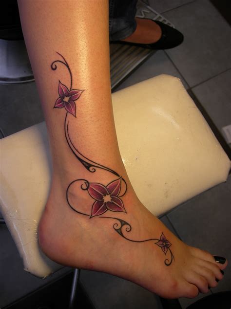 Tatouage Fleur Pied Cheville Mod Les Et Exemples