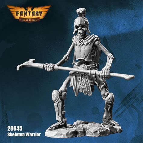 Skeleton Warriorwargamingfirst Legion28mm Figuresresin Modelwar Games