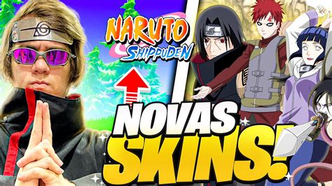 AS NOVAS SKINS DO NARUTO NO FORTNITE ESTÃO MUITO LINDAAAAAAS