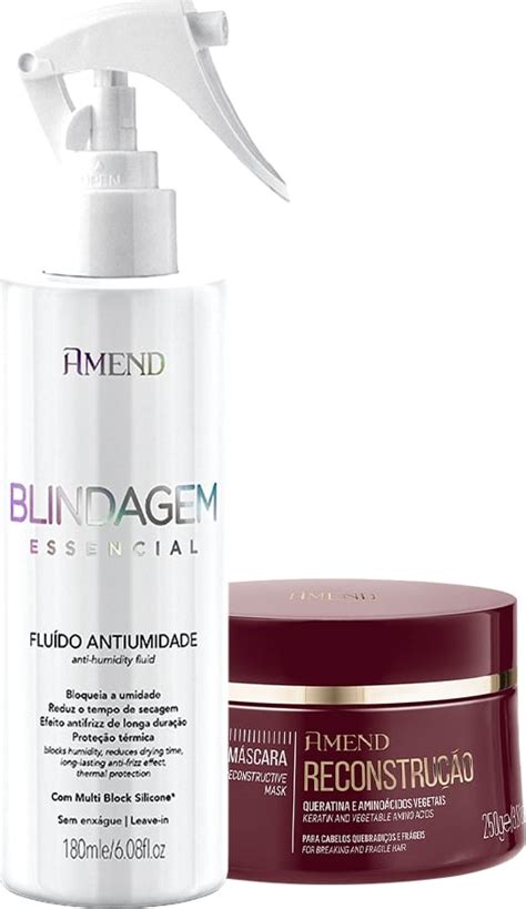 Kit Amend Blindagem Essencial Flu Do E Amend Essenciais M Scara De