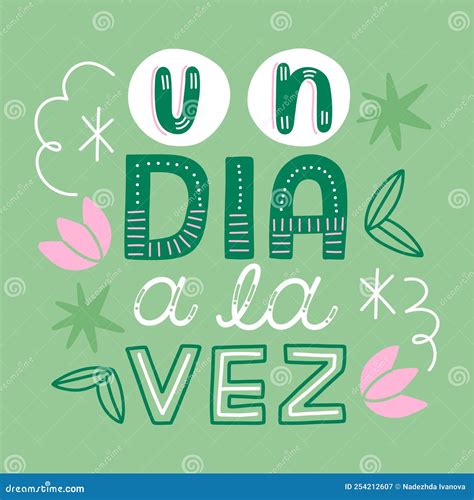 Flat Design Motivational Phrases In Spanish Design Vector Illustration