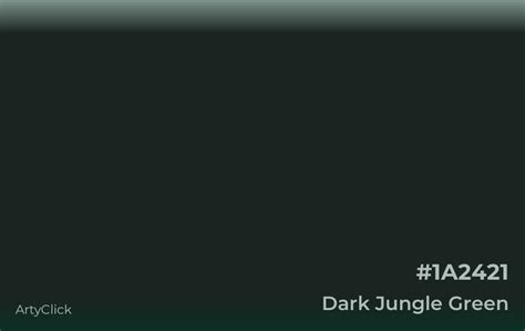 Dark Jungle Green Color | ArtyClick