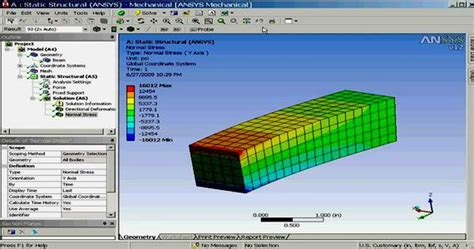 Static Structural Analysis In Ansys Ansys Workbench Tutorial Ansys