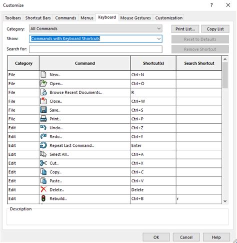 Solidworks Keyboard Shortcuts With Pdf Cheat Sheet Scan Cad