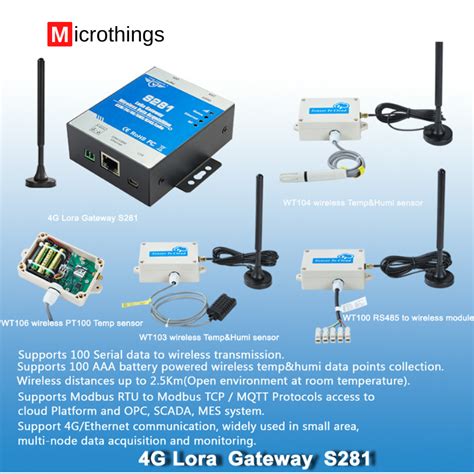 Wireless Lora Temperature Sensor Microthings