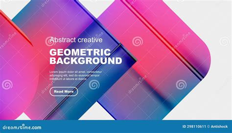 Creative Geometric Abstract Background Design Stock Vector