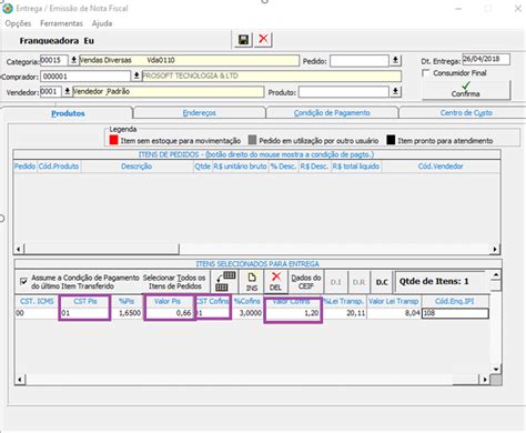 E Como Emitir Uma Nota Fiscal Informa Es De Pis E Cofins Na