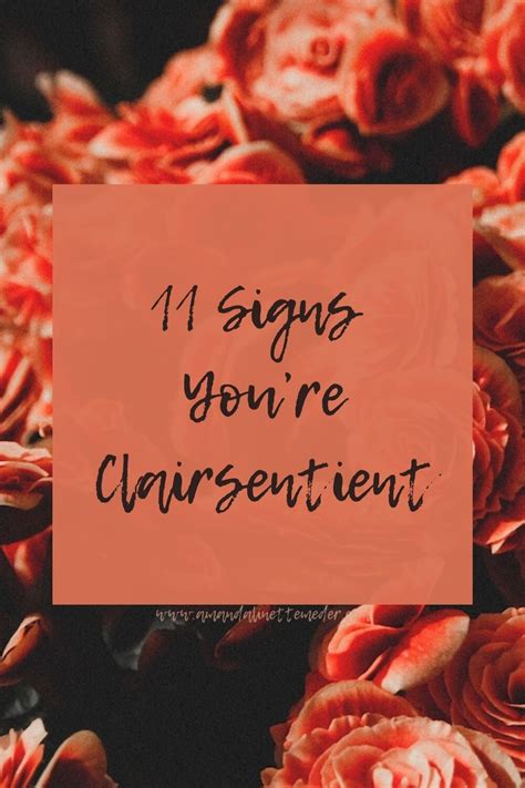 11 Signs Youre Clairsentient — Amanda Linette Meder