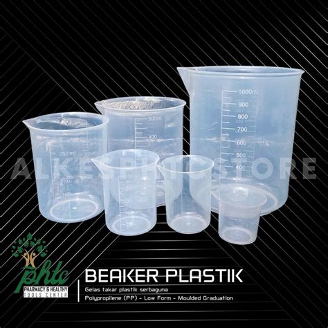 Jual Beaker Plastik L Gelas Kimia Plastik Gelas Ukur Takar Garis