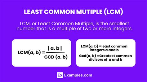 Least Common Multiple 20 Examples Properties Methods To Find